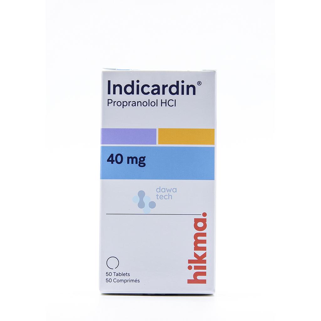 INDICARDIN 40MG TAB 50