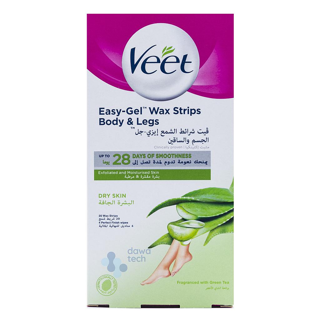 VEET wax strips DRY SKIN 