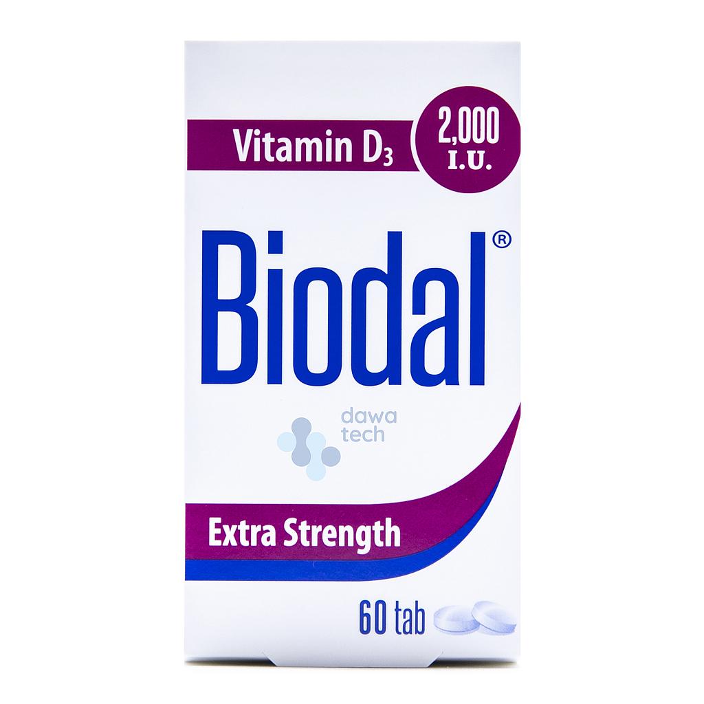 BIODAL 2000 IU TAB 60