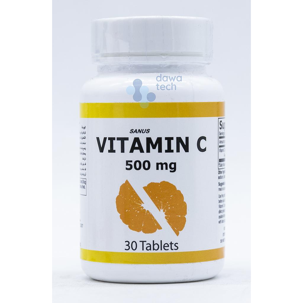 SANUS VIT C 500MG/30TAB الغد